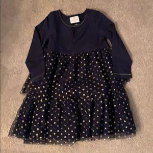 Navy and Gold Hanna Andersson Dress size 100